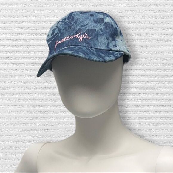 Kendall & Kylie Denim Tie Dye Baseball Cap - Picture 1 of 8